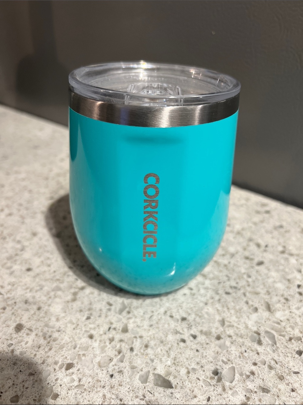 Corkcicle Turquoise Insulated Stemless Wine Tumbler